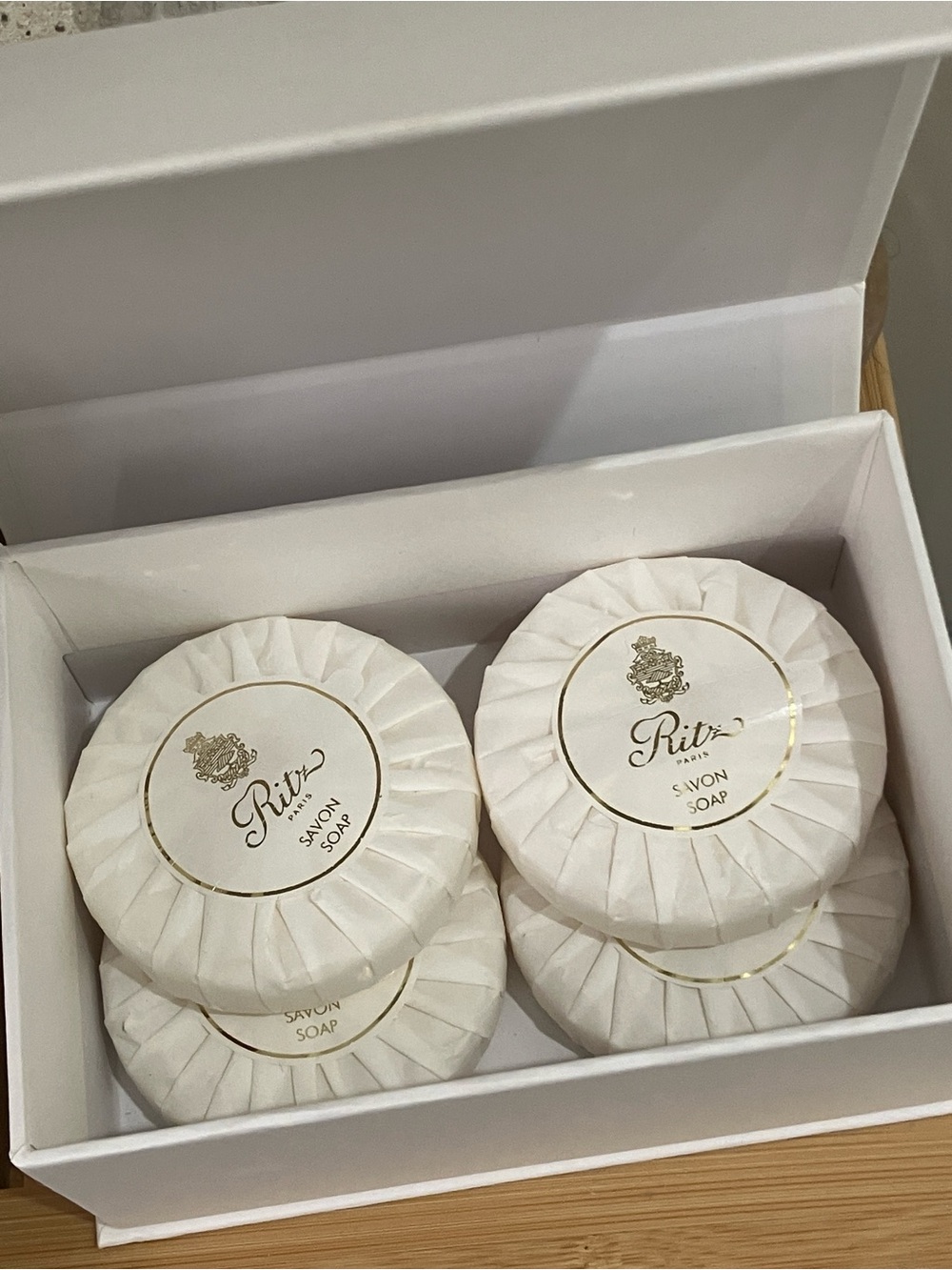 Ritz Paris Wrapped Round Soap Set of 4 with box